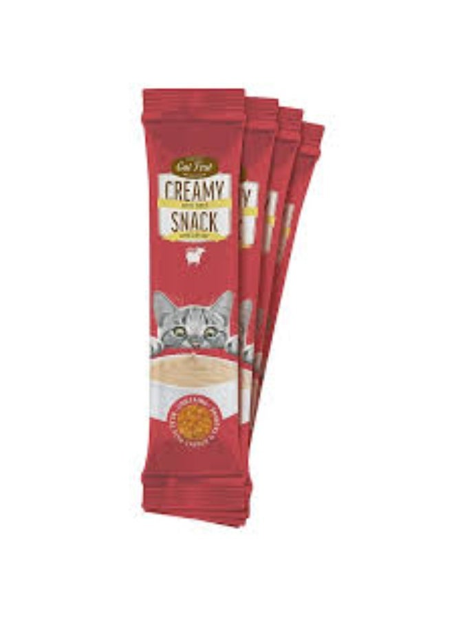 Cat Fest Creamy Snacks Beef with Caviar 4x10g Soft Cat Treats for Kittens & Adult Cats From Varmacy - Image 2